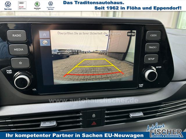 Hyundai i20 N-Line+ 1.0 T-GDI 100PS, 5 Jahre Garantie, 17" Alufelgen, FULL-LED-Scheinwerfer, Smart-Key, Winter-Paket, NAVIGATION 10,25", Klimaautomatik, Parksensoren hinten, Rückfahrkamera, Abgedunkelte Scheiben, Alarm, Lederlenkrad, Tempomat, Armlehne vorne, Reserverad 