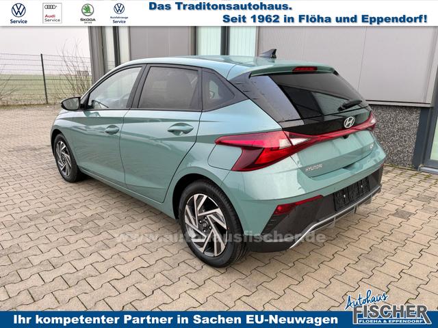 Hyundai i20 N-Line+ 1.0 T-GDI 100PS, 5 Jahre Garantie, 17" Alufelgen, FULL-LED-Scheinwerfer, Smart-Key, Winter-Paket, NAVIGATION 10,25", Klimaautomatik, Parksensoren hinten, Rückfahrkamera, Abgedunkelte Scheiben, Alarm, Lederlenkrad, Tempomat, Armlehne vorne, Reserverad 