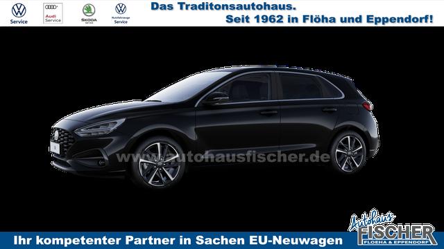Hyundai i30 Family 1.5 T-GDI MHEV 48V 140PS 7DCT/AUTOMATIK, 5 Jahre Garantie, NAVIGATIONSSYSTEM 10,25", 16" ALUFELGEN, SITZHEIZUNG, Bi-LED-Scheinwerfer, Parksensoren vorn/hinten, Rückfahrkamera, Klimaanlage, Tempomat, BEHEIZTES Lederlenkrad, Nebelscheinwerfer, ZV mit Fernb 
