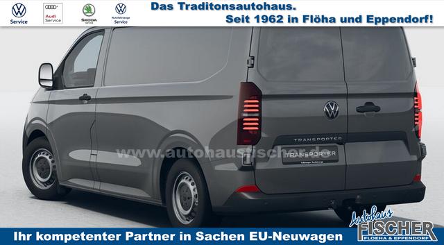 Volkswagen T7 Kastenwagen Transporter LIEFERUNG KOSTENLOS! 2.0 TDI 150PS AUTOMATIK, Grau, HECKFLÜGELTÜREN, 2-Zonen-Klimautomatik, M-Lederlenkrad, Anhängerkupplung, Parksensoren vorn/hinten, Rückfahrkamera, Frontscheibe beheizbar, Ganzjahresreifen, Sitzpaket 46 (inkl. Sitzheizung), Reserverad, 70l Tank 