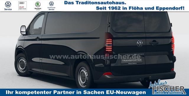 Volkswagen T7 Kastenwagen Transporter LIEFERUNG KOSTENLOS! 2.0 TDI 170PS AUTOMATIK LANG, Schwarz, HECKFLÜGELTÜREN, 2-Zonen-Klimautomatik, M-Lederlenkrad, Anhängerkupplung, Parksensoren vorn/hinten, Rückfahrkamera, Frontscheibe beheizbar, Ganzjahresreifen, Sitzpaket 46 (inkl. Sitzheizung), Reserverad, 70l Tank 