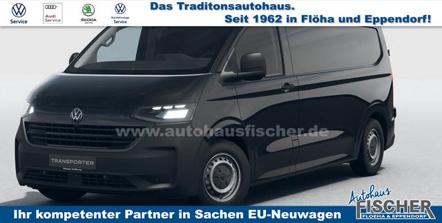 Volkswagen T7 Kastenwagen - Transporter LIEFERUNG KOSTENLOS! 2.0 TDI 170PS AUTOMATIK LANG, Schwarz, HECKFLÜGELTÜREN, 2-Zonen-Klimautomatik, M-Lederlenkrad, Anhängerkupplung, Parksensoren vorn/hinten, Rückfahrkamera, Frontscheibe beheizbar, Ganzjahresreifen, Sitzpaket 46 (inkl. Sitzheizung), Reserverad, 70l Tank