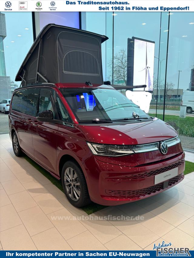 Volkswagen T7 California Beach Camper 1.5 eHybrid (Plug-In-Hybrid) 245PS ALLRAD DSG (AUTOMATIK), 17" Alu, Mini-Küche, Privacy-Glas, Aufstelldach, Klimaanlage, Parksensoren vorne und hinten, Digital Cockpit Pro, Radio Ready2Discover 10" + Wireless App-Connect, Tempomat, LED-Scheinwerfer, M-Le 