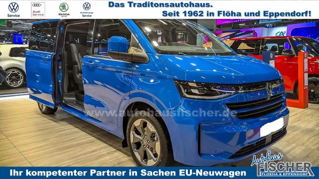 Volkswagen T7 Caravelle Style 2.0 TDI 170PS, AUTOMATIK, 4MOTION (ALLRAD), LANGER RADSTAND, 8-Sitzer, 17" Alu, IQ.LIGHT MATRIX-LED, NAVIGATION, Kunstlederpolster + Sitzheizung, Schiebetüre links/rechts, Keyless, M-Lederlenkrad, 3-Zonen-Climatronic, Parksensoren vorn/hinten, Kamera 