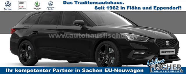 Seat Leon Sportstourer - FR Black Edition 1.5 TSI 150PS, 5J Garantie, 18" Alu schwarz Winterpaket, Alarm, 3-Zonen-Climatronic, Abgedunkelte Scheiben, Park Assistent, Rückfahrkamera, Parksensoren vorn/hinten, Sportsitze, Media System PLUS 10,4"/Bluetooth + Full Link, Adaptiver Tempomat