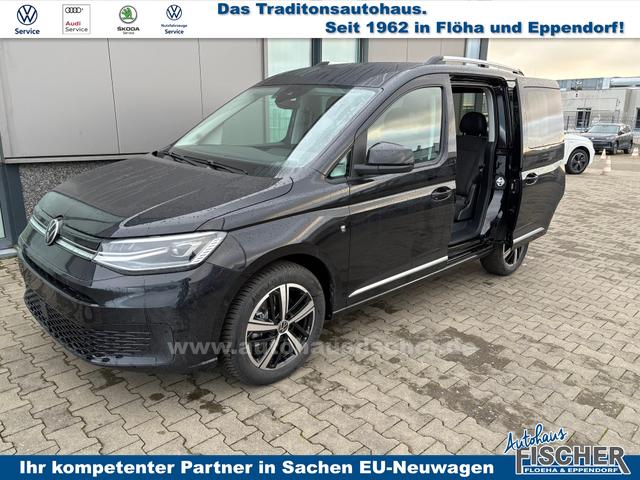 Volkswagen Caddy Style 1.5 TSI 115PS DSG/AUTOMATIK, Deep-Black, 17" Alu/Ganzjahresreifen, Winterpaket, ACC-Tempomat, Toter-Winkel, ParkAssist, Parksensoren vo/hi, Rückfahrkamera, Radio Ready2Discover 10" + Wireless AppConnect, Climatronic, Abgedunkelte Scheiben, M-Lederlenkrad 