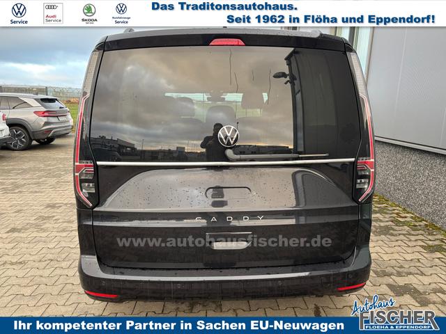 Volkswagen Caddy Style 1.5 TSI 115PS DSG/AUTOMATIK, Deep-Black, 17" Alu/Ganzjahresreifen, Winterpaket, ACC-Tempomat, Toter-Winkel, ParkAssist, Parksensoren vo/hi, Rückfahrkamera, Radio Ready2Discover 10" + Wireless AppConnect, Climatronic, Abgedunkelte Scheiben, M-Lederlenkrad 