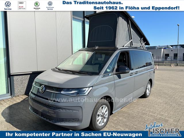 Volkswagen T7 California Beach Camper 1.5 eHybrid (Plug-In-Hybrid) 245PS ALLRAD DSG (AUTOMATIK), 17" Alu, Mini-Küche, Privacy-Glas, Aufstelldach, Klimaanlage, Parksensoren vorne und hinten, Digital Cockpit Pro, Radio Ready2Discover 10" + Wireless App-Connect, Tempomat, LED-Scheinwerfer, M-Le 
