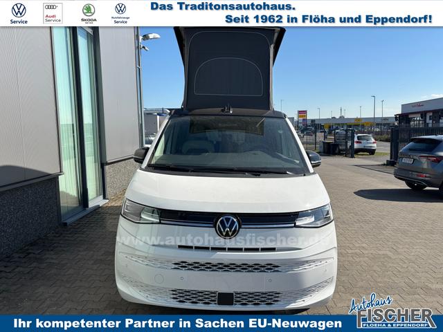 Volkswagen T7 California Beach Camper 1.5 eHybrid (Plug-In-Hybrid) 245PS ALLRAD DSG (AUTOMATIK), 17" Alu, Mini-Küche, Privacy-Glas, Aufstelldach, Klimaanlage, Parksensoren vorne und hinten, Digital Cockpit Pro, Radio Ready2Discover 10" + Wireless App-Connect, Tempomat, LED-Scheinwerfer, M-Le 
