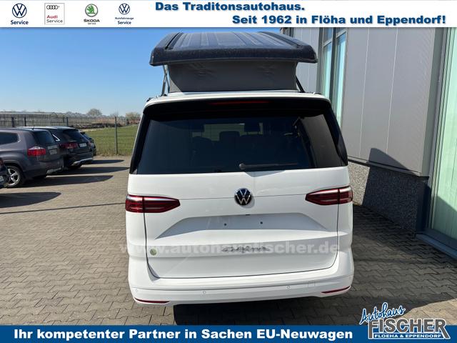 Volkswagen T7 California Beach Camper 1.5 eHybrid (Plug-In-Hybrid) 245PS ALLRAD DSG (AUTOMATIK), 17" Alu, Mini-Küche, Privacy-Glas, Aufstelldach, Klimaanlage, Parksensoren vorne und hinten, Digital Cockpit Pro, Radio Ready2Discover 10" + Wireless App-Connect, Tempomat, LED-Scheinwerfer, M-Le 