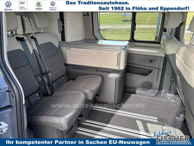 Volkswagen T7 California Beach Camper 1.5 eHybrid (Plug-In-Hybrid) 245PS ALLRAD DSG (AUTOMATIK), 17" Alu, Mini-Küche, Privacy-Glas, Aufstelldach, Klimaanlage, Parksensoren vorne und hinten, Digital Cockpit Pro, Radio Ready2Discover 10" + Wireless App-Connect, Tempomat, LED-Scheinwerfer, M-Le 