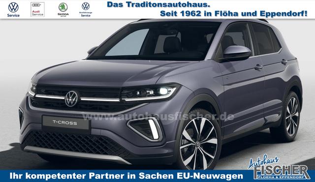 Volkswagen T-Cross - R-Line Limited 1.0 TSI 115PS DSG/AUTOMATIK, Grau-Metallic, NAVIGATION, Climatronic, Sitzheizung, 18" Alu, MATRIX-LED-Scheinwerfer, Adaptiver Tempomat ACC, Parksensoren vo/hi, Kamera, Keyless, Abgedunkelte Scheiben, Sicht-Paket, Wireless App-Connect, M-Lederlenkrad