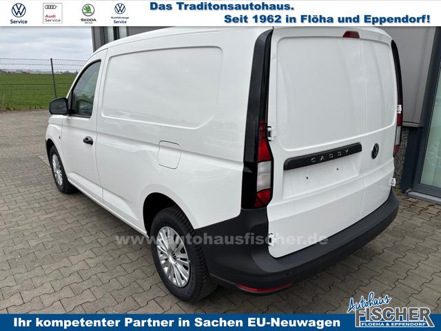 Volkswagen Caddy Cargo 2.0 TDI 102PS, Candy-Weiß, Klima, Parksensoren hinten, Reserverad, Kunststoffbodenbelag Fahrer-/Fahrgastraum, Ganzjahresreifen, Radio 10" + Wireless App-Connect, Tempomat, Hecktüren, Schiebetür rechts 