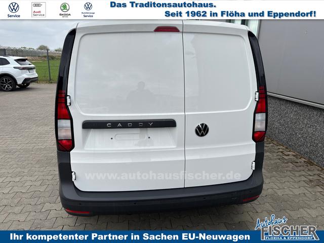Volkswagen Caddy Cargo 2.0 TDI 102PS, Candy-Weiß, Klima, Parksensoren hinten, Reserverad, Kunststoffbodenbelag Fahrer-/Fahrgastraum, Ganzjahresreifen, Radio 10" + Wireless App-Connect, Tempomat, Hecktüren, Schiebetür rechts 