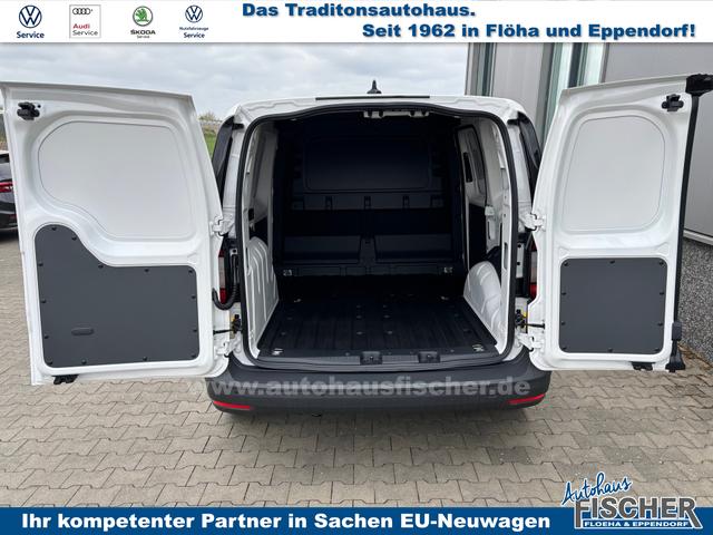 Volkswagen Caddy Cargo 2.0 TDI 102PS, Candy-Weiß, Klima, Parksensoren hinten, Reserverad, Kunststoffbodenbelag Fahrer-/Fahrgastraum, Ganzjahresreifen, Radio 10" + Wireless App-Connect, Tempomat, Hecktüren, Schiebetür rechts 