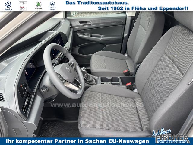 Volkswagen Caddy Cargo 1.5 TSI 115PS, Pure-Grey, Klima, Parksensoren hinten, Reserverad, Kunststoffbodenbelag Fahrer-/Fahrgastraum, Ganzjahresreifen, Radio 10" + Wireless App-Connect, Tempomat, Hecktüren, Schiebetür rechts 