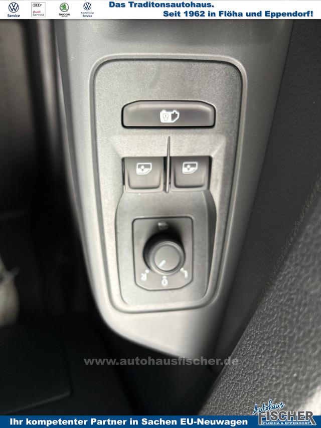 Volkswagen Caddy Cargo 1.5 TSI 115PS, Pure-Grey, Klima, Parksensoren hinten, Reserverad, Kunststoffbodenbelag Fahrer-/Fahrgastraum, Ganzjahresreifen, Radio 10" + Wireless App-Connect, Tempomat, Hecktüren, Schiebetür rechts 