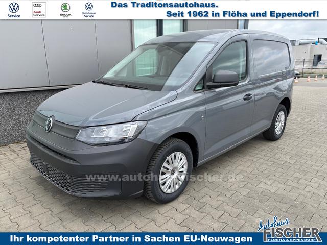 Volkswagen Caddy Cargo - 1.5 TSI 115PS, Pure-Grey, Klima, Parksensoren hinten, Reserverad, Kunststoffbodenbelag Fahrer-/Fahrgastraum, Ganzjahresreifen, Radio 10" + Wireless App-Connect, Tempomat, Hecktüren, Schiebetür rechts