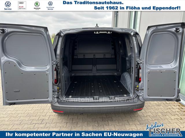 Volkswagen Caddy Cargo 1.5 TSI 115PS, Pure-Grey, Klima, Parksensoren hinten, Reserverad, Kunststoffbodenbelag Fahrer-/Fahrgastraum, Ganzjahresreifen, Radio 10" + Wireless App-Connect, Tempomat, Hecktüren, Schiebetür rechts 