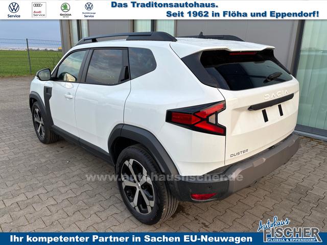 Dacia Duster Journey 1.2 TCe 130 5J Garantie, Winter-Paket, Park-Paket, 18" Alufelgen "TAGASAN", Klimaautomatik, Hands-free, Rückfahrkamera, Parksensoren vorn/hinten, LED-Scheinwerfer, MEDIA NAV 10", Abgedunkelte Scheiben, Nebelscheinwerfer, Armlehne, Dachreling, Tempomat 