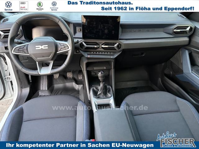 Dacia Duster Journey 1.2 TCe 130 5J Garantie, Winter-Paket, Park-Paket, 18" Alufelgen "TAGASAN", Klimaautomatik, Hands-free, Rückfahrkamera, Parksensoren vorn/hinten, LED-Scheinwerfer, MEDIA NAV 10", Abgedunkelte Scheiben, Nebelscheinwerfer, Armlehne, Dachreling, Tempomat 