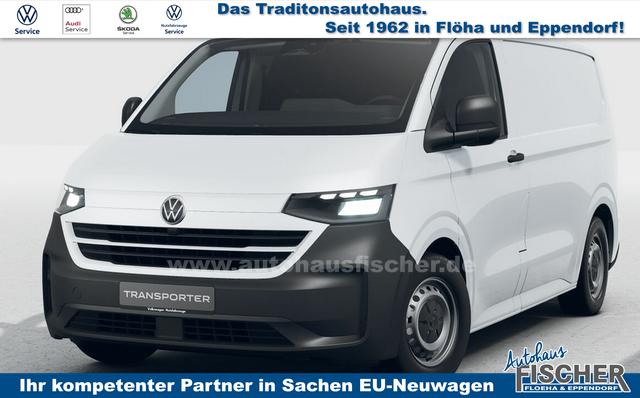 Volkswagen T7 Kastenwagen - Transporter LIEFERUNG KOSTENLOS! 2.0 TDI 150PS 6-Gang, Clear-White, 1-Zonen-Klimaautomatik, Parksensoren vorn+hinten, Rückfahrkamera, Heckflügeltüren, Vorbereitung für AHK, Tempomat, Zentralverriegelung + Keyless Start, Radio 13" Wireless App-Connect, Schiebetüre rechts