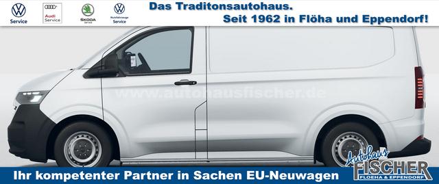 Volkswagen T7 Kastenwagen Transporter LIEFERUNG KOSTENLOS! 2.0 TDI 150PS 6-Gang, Clear-White, 1-Zonen-Klimaautomatik, Parksensoren vorn+hinten, Rückfahrkamera, Heckflügeltüren, Vorbereitung für AHK, Tempomat, Zentralverriegelung + Keyless Start, Radio 13" Wireless App-Connect, Schiebetüre rechts 
