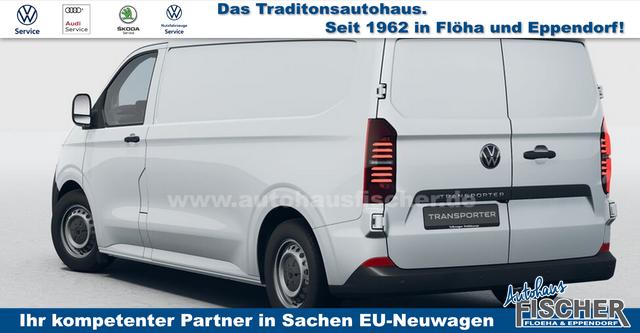 Volkswagen T7 Kastenwagen Transporter LIEFERUNG KOSTENLOS! 2.0 TDI 150PS AUTOMATIK LANGER RADSTAND, Clear-White, 1-Zonen-Klimaautomatik, Heckflügeltüren, Parksensoren vorn/hinten, Rückfahrkamera, Vorbereitung AHK, Tempomat, Zentralverriegelung + Keyless Start, Radio 13" Wireless App-Connect, Schiebetüre rec 