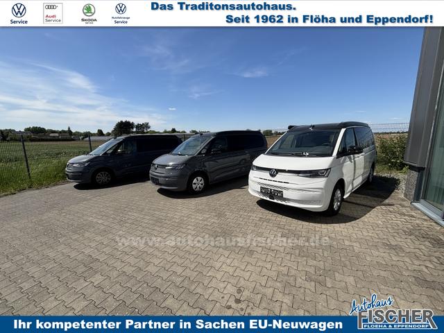 Volkswagen T7 California Ocean 2.0 TDI 150PS DSG, 16" Alu, ELEKTRISCHES Aufstelldach, Privacy-Glas, Climatronic, KÜCHE, Standheizung + FB, Sitzheizung, Park Assist, Parksensoren v/h, Kamera, IQ Light LED-MATRIX, Markise, Side ACC, Ganzjahresreifen, Radio 10" App-Connect 