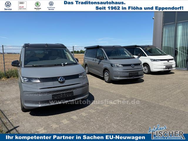 Volkswagen T7 California Ocean 2.0 TDI 150PS DSG, 16" Alu, ELEKTRISCHES Aufstelldach, Privacy-Glas, Climatronic, KÜCHE, Standheizung + FB, Sitzheizung, Park Assist, Parksensoren v/h, Kamera, IQ Light LED-MATRIX, Markise, Side ACC, Ganzjahresreifen, Radio 10" App-Connect 