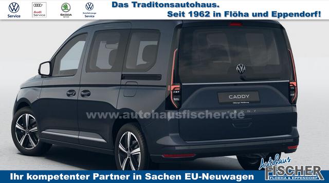 Volkswagen Caddy Style 1.5 TSI 115PS DSG/AUTOMATIK, Blue-Metallic, 17" Alu/Ganzjahresreifen, Winterpaket, ACC-Tempomat, Toter-Winkel, ParkAssist, Parksensoren vo/hi, Rückfahrkamera, Radio Ready2Discover 10" + Wireless AppConnect, Climatronic, Abgedunkelte Scheiben, M-Lederlenk 