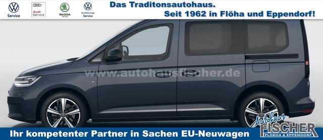 Volkswagen Caddy Style 1.5 TSI 115PS DSG/AUTOMATIK, Blue-Metallic, 17" Alu/Ganzjahresreifen, Winterpaket, ACC-Tempomat, Toter-Winkel, ParkAssist, Parksensoren vo/hi, Rückfahrkamera, Radio Ready2Discover 10" + Wireless AppConnect, Climatronic, Abgedunkelte Scheiben, M-Lederlenk 