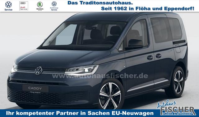Volkswagen Caddy - Style 1.5 TSI 115PS DSG/AUTOMATIK, Blue-Metallic, 17" Alu/Ganzjahresreifen, Winterpaket, ACC-Tempomat, Toter-Winkel, ParkAssist, Parksensoren vo/hi, Rückfahrkamera, Radio Ready2Discover 10" + Wireless AppConnect, Climatronic, Abgedunkelte Scheiben, M-Lederlenk