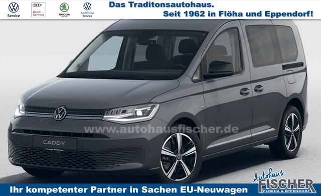 Volkswagen Caddy - Style 1.5 TSI 115PS DSG/AUTOMATIK, Pure-Grey, 17" Alu/Ganzjahresreifen, Winterpaket, ACC-Tempomat, Toter-Winkel, ParkAssist, Parksensoren vo/hi, Rückfahrkamera, Radio Ready2Discover 10" + Wireless AppConnect, Climatronic, Abgedunkelte Scheiben, M-Lederlenkrad
