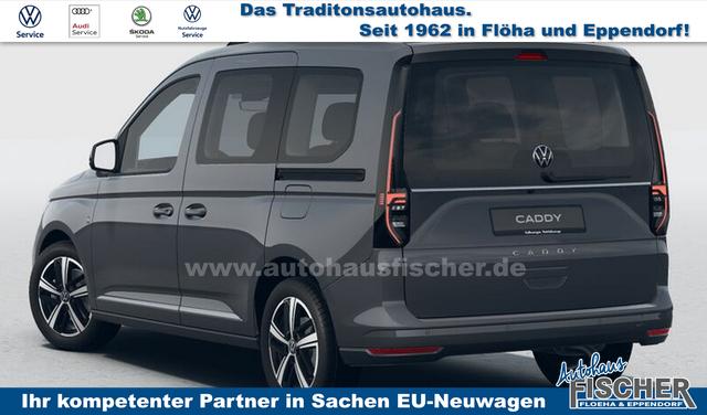 Volkswagen Caddy Style 1.5 TSI 115PS DSG/AUTOMATIK, Pure-Grey, 17" Alu/Ganzjahresreifen, Winterpaket, ACC-Tempomat, Toter-Winkel, ParkAssist, Parksensoren vo/hi, Rückfahrkamera, Radio Ready2Discover 10" + Wireless AppConnect, Climatronic, Abgedunkelte Scheiben, M-Lederlenkrad 