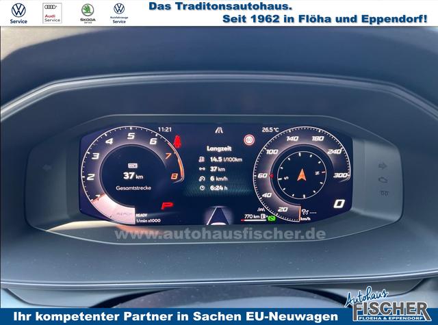 Cupra Leon Basis 1.5 TSI 150PS 6-Gang, 5 Jahre Garantie, 18" Alufelgen, Voll-LED-Scheinwerfer, 3Z-Climatronic, ACC/Tempomat, Digitales Cockpit, Full Link, Parksensoren v/h, Privacy-Glas, Multifunktions-Lederlenkrad, LED-Nebelscheinwerfer 