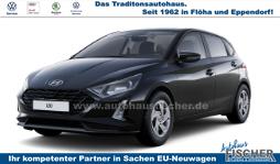 Hyundai i20 - Comfort 1.2i 79PS, SCHWARZ-Metallic, 5 Jahre Garantie, NAVIGATION 10,25", Klima, Parksensoren hinten, Rückfahrkamera, Alarm, Lederlenkrad, Tempomat, Armlehne vorne, Reserverad, 4x elektr. Fensterheber, Fernlicht-Assistent