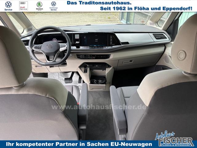 Volkswagen T7 California Beach Tour 2.0 TSI 204PS DSG, 5 Sitzer + 4 Schlafplätze, 17" Alu, Drehsitze vorn, Privacy-Glas, Technikbox 230V, Aufstelldach, Klima, Parksensoren, Radio Ready2Discover App-Connect, M-Lederlenkrad, Schiebetüre links/rechts, Digital Cockpit, ACC/Tempomat 