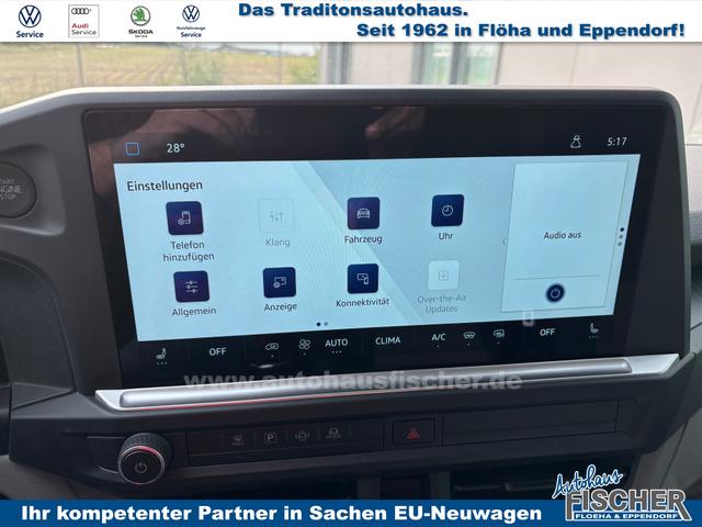 Volkswagen T7 Kastenwagen Basis 2.0 TDI 110PS 6-Gang kurzer Radstand, Parksensoren hinten, Tempomat, Zentralverriegelung + Keyless Start, Radio 13" Wireless App-Connect, Schiebetüre rechts, Heckklappe 