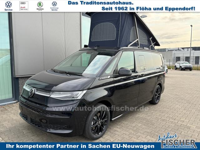 Volkswagen T7 California Beach Camper 2.0 TDI 150PS DSG (AUTOMATIK), Mini-Küche, Privacy-Glas, Aufstelldach, Klimaanlage, Parksensoren vorne und hinten, Digital Cockpit Pro, Radio Ready2Discover 10" + Wireless App-Connect, Tempomat, LED-Scheinwerfer, M-Lederlenkrad, Schiebetüren 