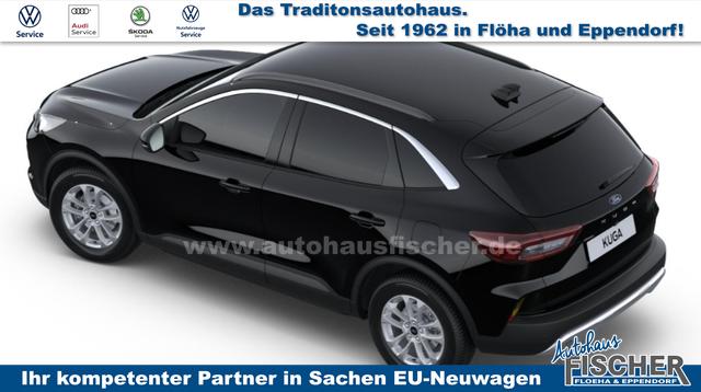 Ford Kuga Titanium 1.5 EcoBoost 186PS AUTOMATIK, Schwarz-Metallic, Winter-Paket, 5 Jahre Garantie, 17" Alu + Allwetterreifen, Navigation 13"-Display, Parksensoren vorne/hinten, Rückfahrkamera, Climatronic, Privacy-Glas, Key-Free-System, Tempomat, LED-Scheinwerfer 