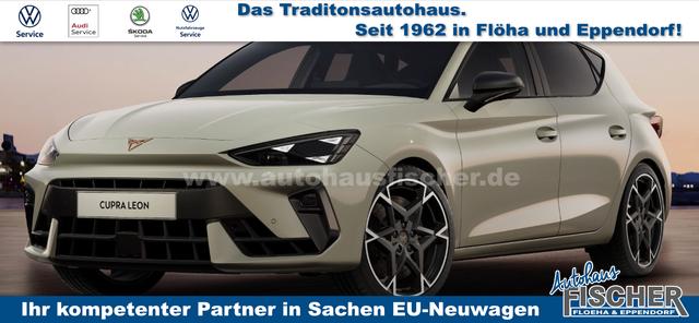 Cupra Leon - VZ 2.0 TSI 300PS DSG, 5 Jahre Garantie, 19" Alu, DCC-Dämpfung, Sportschalensitze, Winter-Paket, Alarm, Kessy, Voll-LED-Scheinwerfer, 3Z-Climatronic, ACC/Tempomat, Digitales Cockpit, Full Link, Parksensoren v/h, Kamera, Privacy, M-Lederlenkrad