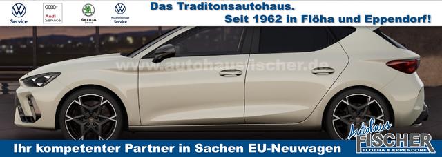 Cupra Leon VZ 2.0 TSI 300PS DSG, 5 Jahre Garantie, 19" Alu, DCC-Dämpfung, Sportschalensitze, Winter-Paket, Alarm, Kessy, Voll-LED-Scheinwerfer, 3Z-Climatronic, ACC/Tempomat, Digitales Cockpit, Full Link, Parksensoren v/h, Kamera, Privacy, M-Lederlenkrad 