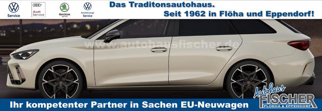 Cupra Leon Sportstourer VZ 2.0 TSI 333PS 4DRIVE (ALLRAD) DSG, 5J Garantie, Elektr. Heckklappe, 19" Alu, DCC-Dämpfung, Sportschalensitze, Winter-Paket, Alarm, Kessy, Voll-LED, 3Z-Climatronic, ACC/Tempomat, Digitales Cockpit, Full Link, Parksensoren v/h, Rückfahrkamera, Privacy 