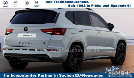 Cupra Ateca Basis 2.0 TSI 190PS DSG/AUTOMATIK 4DRIVE (ALLRAD), 5 Jahre Garantie, 19" Alu, NAVI 9,2", Climatronic, Park Assist, Parksensoren v/h, Digitales Cockpit, Privacy-Glas, Kessy, Sportschalensitze, LED-Scheinwerfer, Dachreling, Beheiztes M-Lederlenkrad, Tempomat 