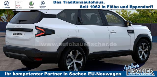 Dacia Bigster Extreme 1.8 Hybrid 155 Full-Hybrid (2), PANORAMA-SCHIEBEDACH, 18" Alufelgen, Keycard Handsfree, MEDIA NAV 10", 2-Zonen-Klimaautomatik, Parksensoren hinten, Rückfahrkamera, ACC/Tempomat, Lederlenkrad, Dachreling 