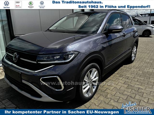 Volkswagen T-Cross - LIFE 1.0 TSI 115PS DSG/AUTOMATIK, Grau-Metallic, Park Assist, Parksensoren v/h, R&uuml;ckfahrkamera, Privacy-Glas, Sitzheizung, Climatronic, IQ LIGHT MATRIX, Radio Ready2Discover+Wireless App-Connect, 17" Alu, KEYLESS, M-Lenkrad, ACC Tempomat, SIDE Travel