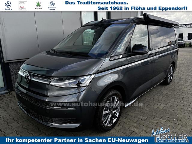 Volkswagen T7 California Beach 2.0 TDI 150PS DSG (AUTOMATIK), Aufstelldach, Klimaanlage, Parksensoren vorne und hinten, Digital Cockpit Pro, Radio Ready2Discover 10" + Wireless App-Connect, SIDE ASSIST, ACC, LED-Scheinwerfer, M-Lederlenkrad, Schiebetüren links rechts 