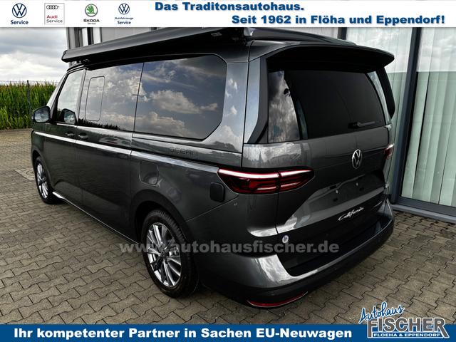 Volkswagen T7 California Beach 2.0 TDI 150PS DSG (AUTOMATIK), Aufstelldach, Klimaanlage, Parksensoren vorne und hinten, Digital Cockpit Pro, Radio Ready2Discover 10" + Wireless App-Connect, SIDE ASSIST, ACC, LED-Scheinwerfer, M-Lederlenkrad, Schiebetüren links rechts 
