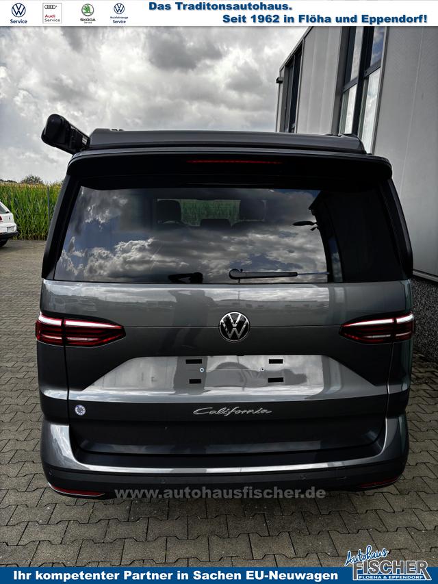 Volkswagen T7 California Beach 2.0 TDI 150PS DSG (AUTOMATIK), Aufstelldach, Klimaanlage, Parksensoren vorne und hinten, Digital Cockpit Pro, Radio Ready2Discover 10" + Wireless App-Connect, SIDE ASSIST, ACC, LED-Scheinwerfer, M-Lederlenkrad, Schiebetüren links rechts 